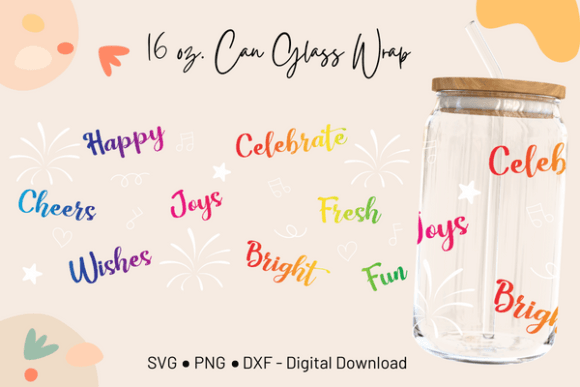 16 Oz New Year Libbey Can Glass Wrap – A Creative DIY Trend for 2023