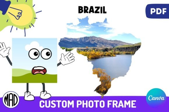 Creating Custom Brazil Map Photo Frames with Canva: A Creative and Practical Guide