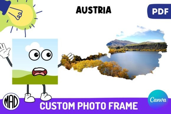 Customizing Memories with the Austria Map Canva Photo Frame