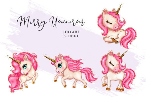 Cute Unicorns, Winter Clipart, and Christmas: A Creative Resource for Artists and Designers