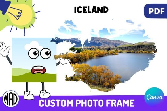 Discover the Iceland Map Canva Photo Frame in PDF: A New Era of Custom Design