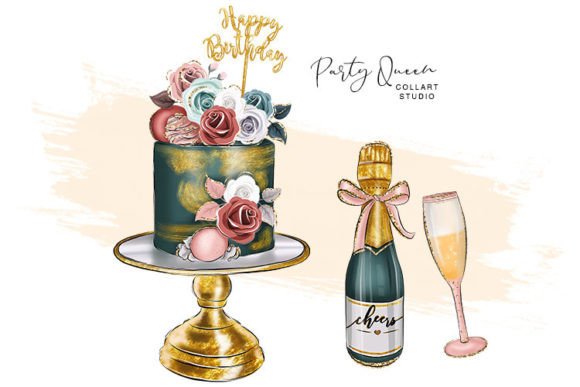 Hand Drawn Birthday Cake Clipart: A Creative Resource for Designers and Artists