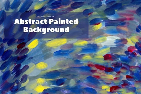 Picturesque Blue Acrylic Oil Background