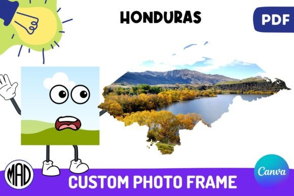 Transform Your Creativity with the Honduras Map Canva Photo Frame in PDF