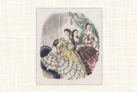 Vintage Victorian Women Portrait I: A Timeless Elegance for Modern Creators