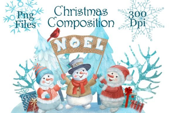 Winter Magic with Snowmen
